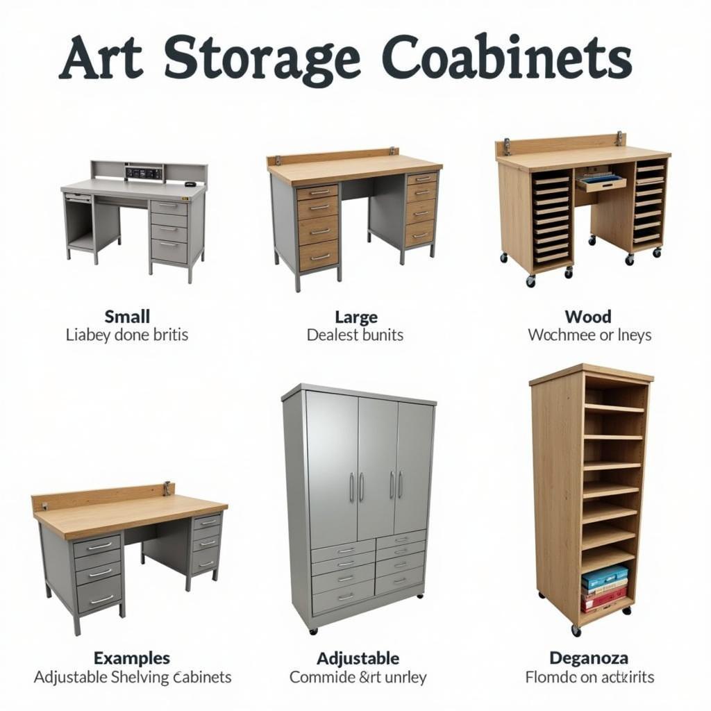 Art Storage Cabinets in Various Sizes and Designs