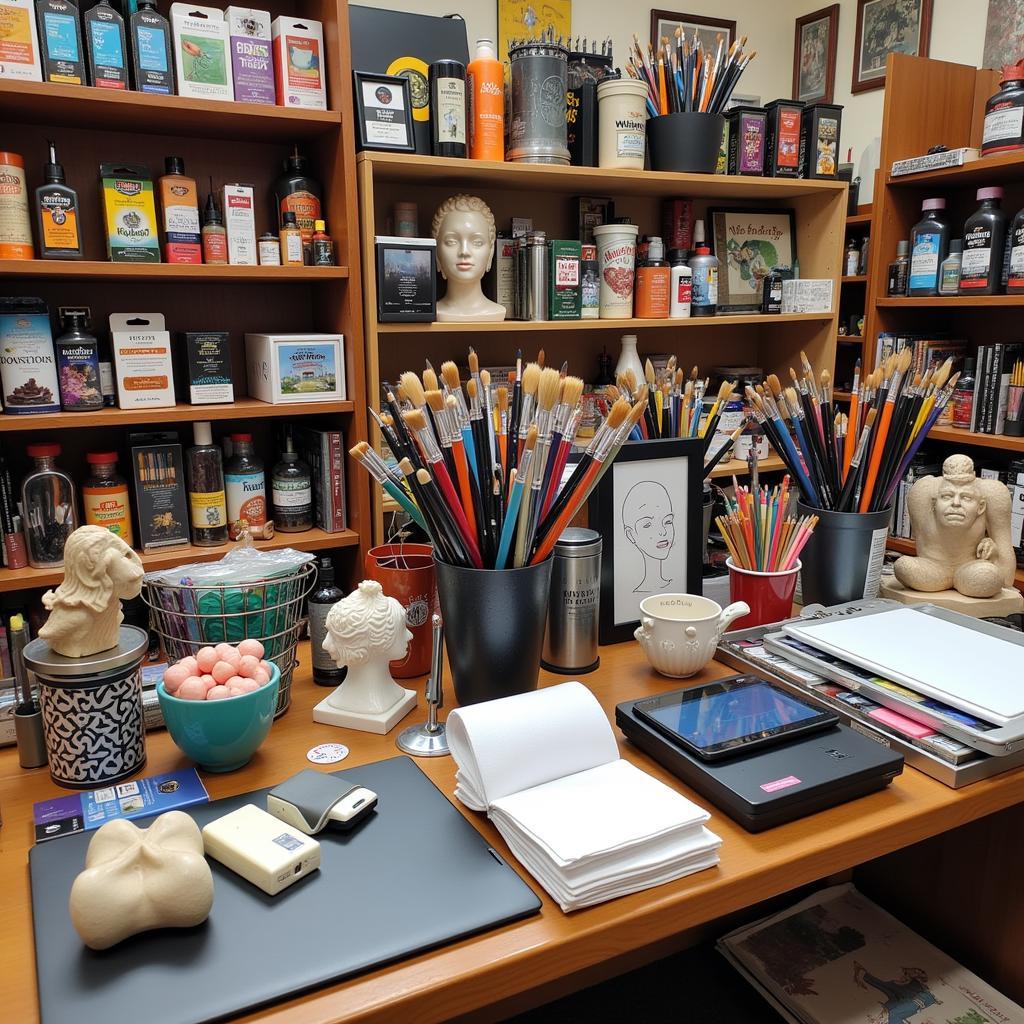 Diverse Selection of Art Supplies in Massachusetts Art Stores