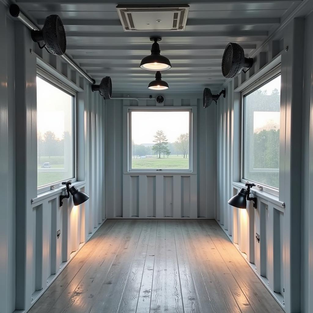 Optimized Lighting and Ventilation in a Shipping Container Art Studio