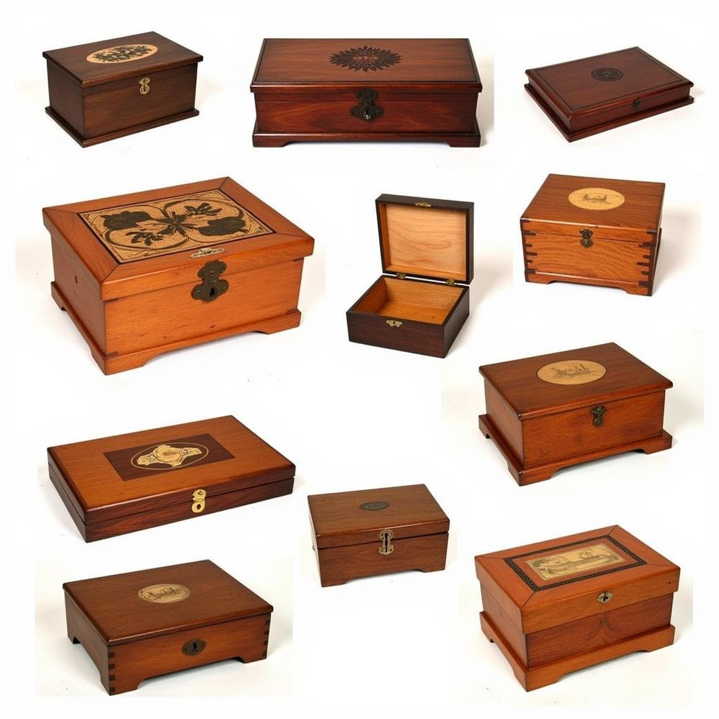 Variety of Art Wooden Boxes