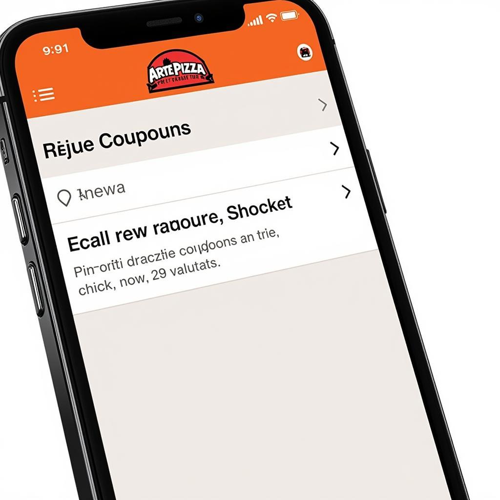Using Arte Pizza Coupons on the Mobile App
