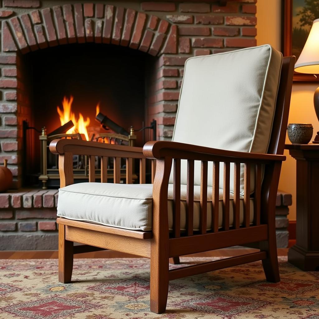 Arts & Crafts Armchair in Living Room