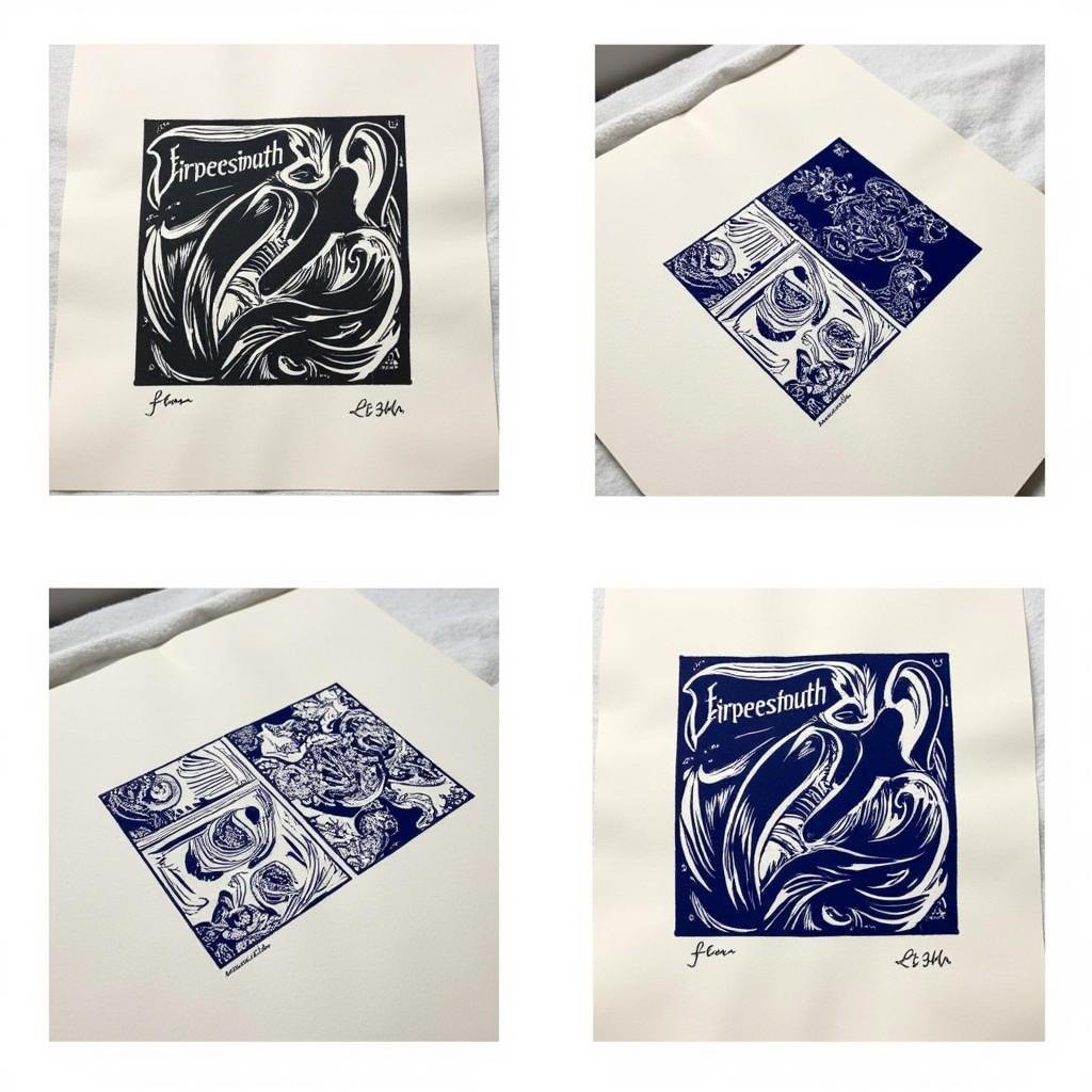 Linocut Printing Process for Arts and Crafts