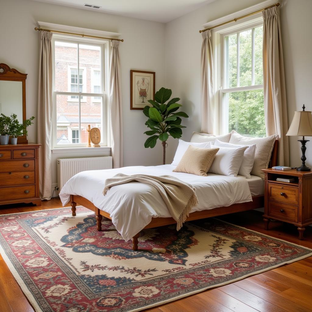 Arts and Crafts Rug in a Bedroom