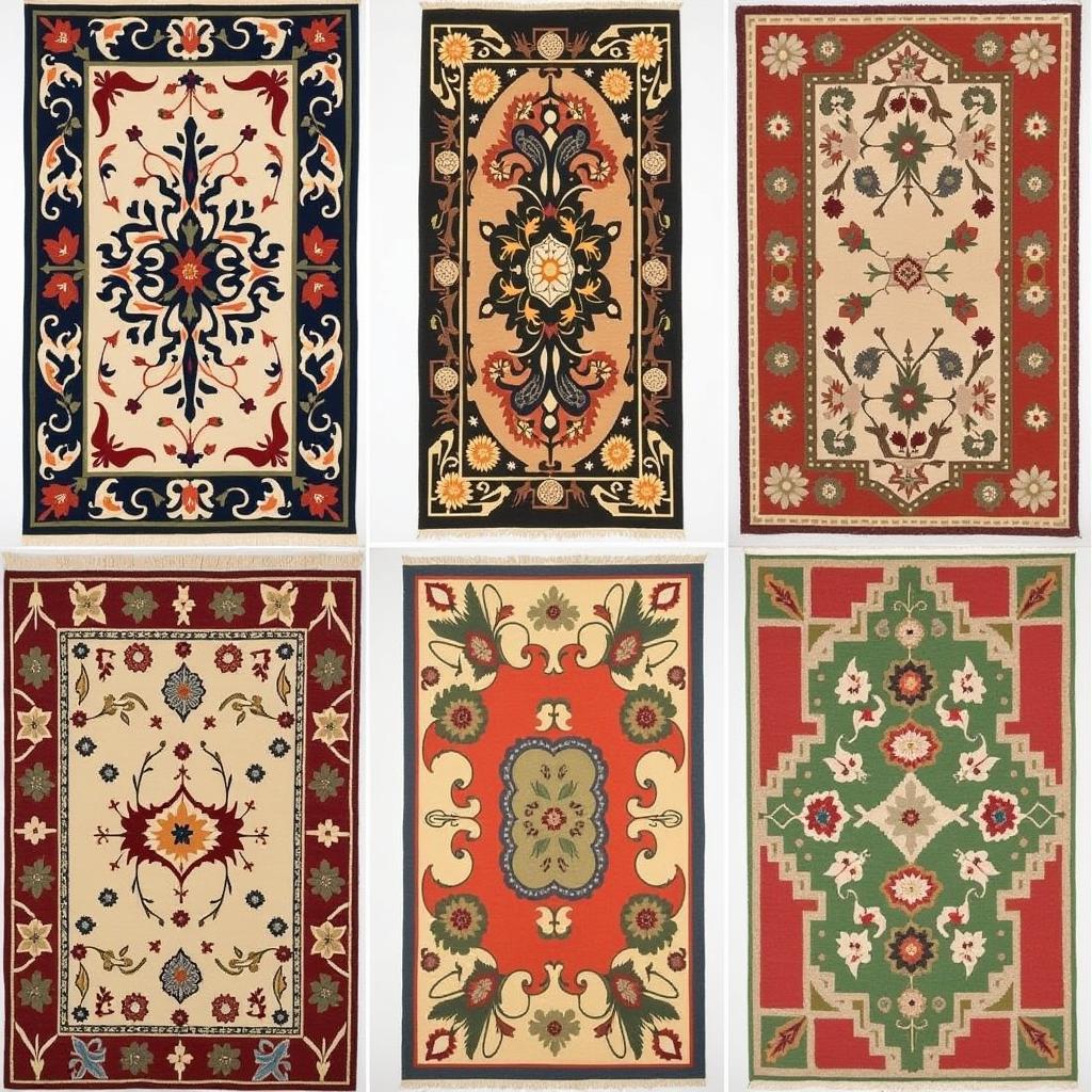 Variety of Arts and Crafts rugs