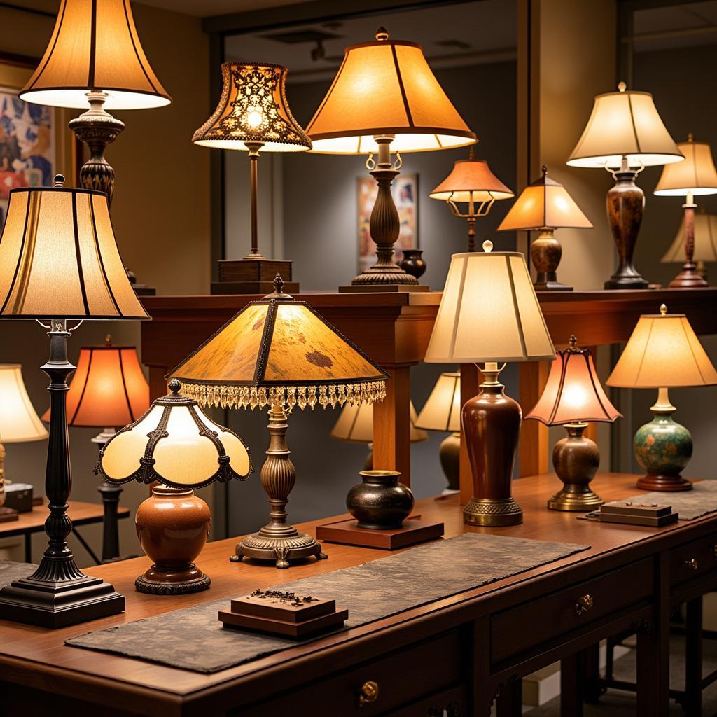 Collection of Arts & Crafts Table Lamps