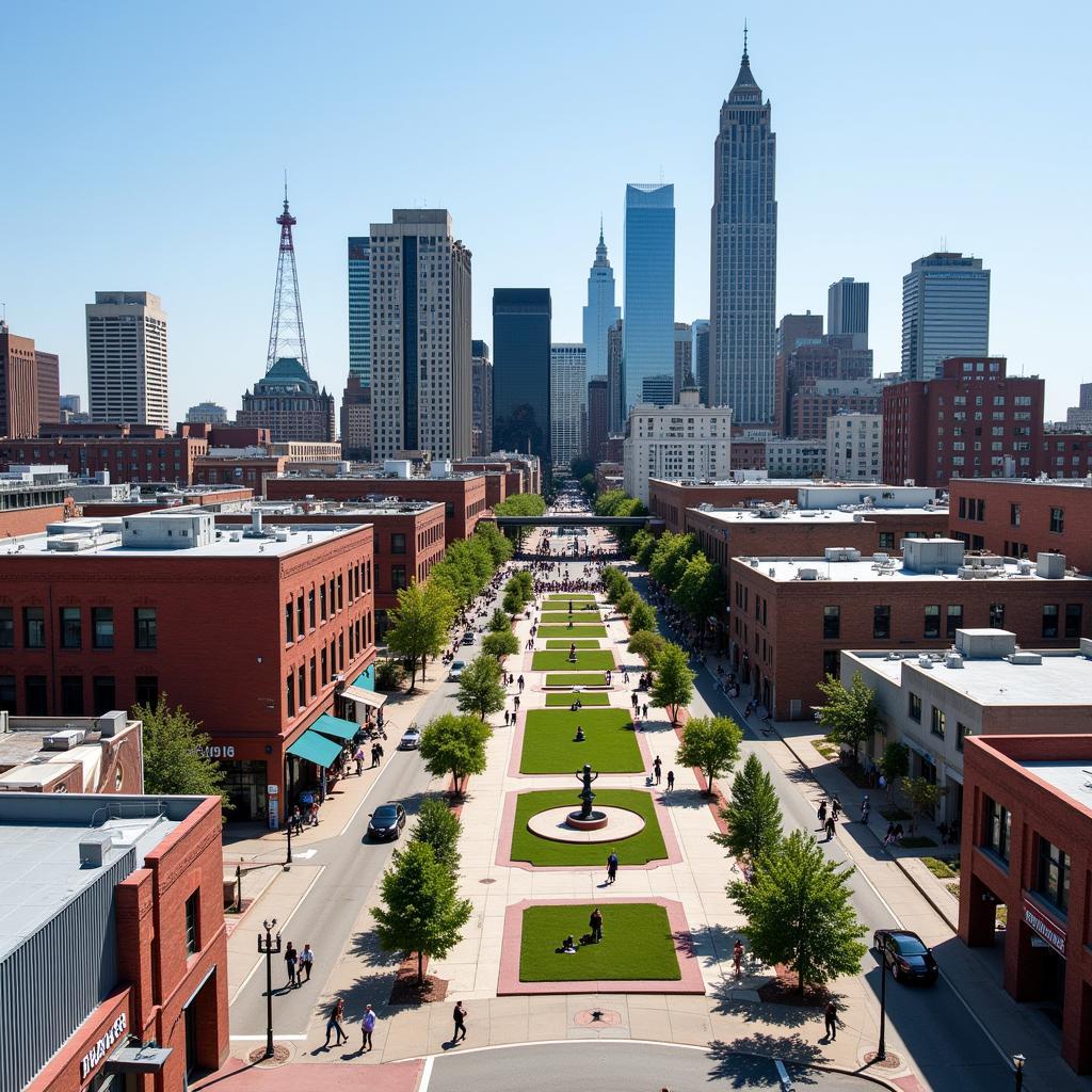 Dallas Arts District Surrounding 1717 Arts Plaza