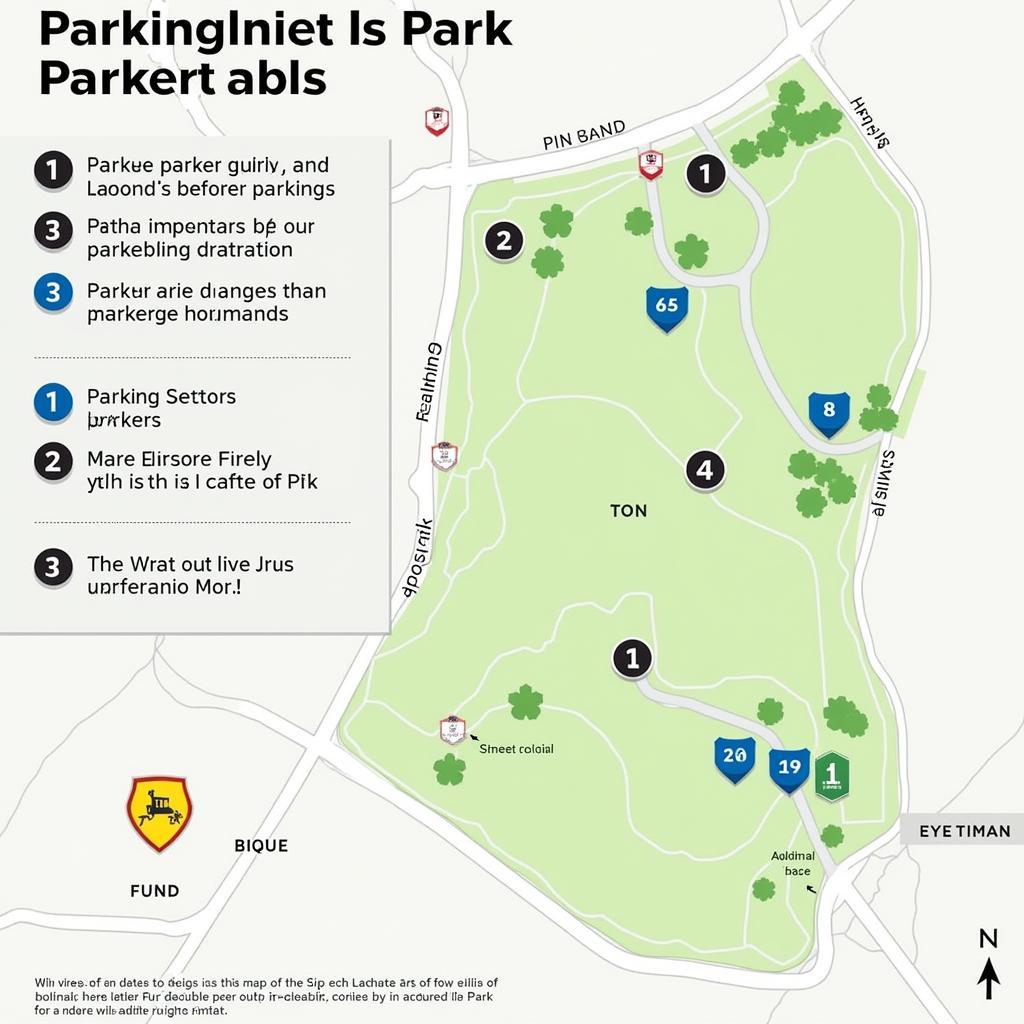 Parking Map for Arts in the Park LaPorte