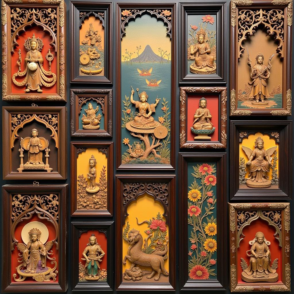 Variety of Asian Panel Art Styles and Techniques