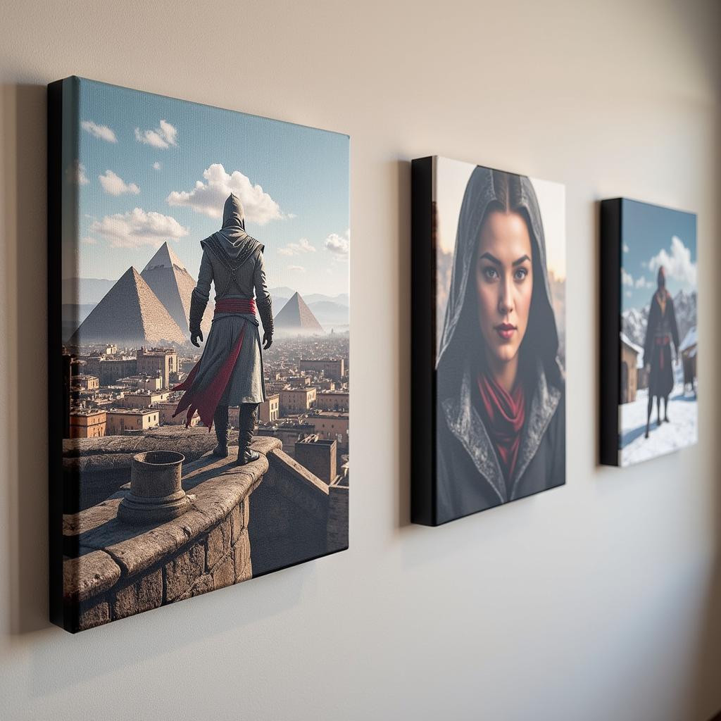 Assassin's Creed Canvas Prints Showcase Iconic Characters and Landscapes