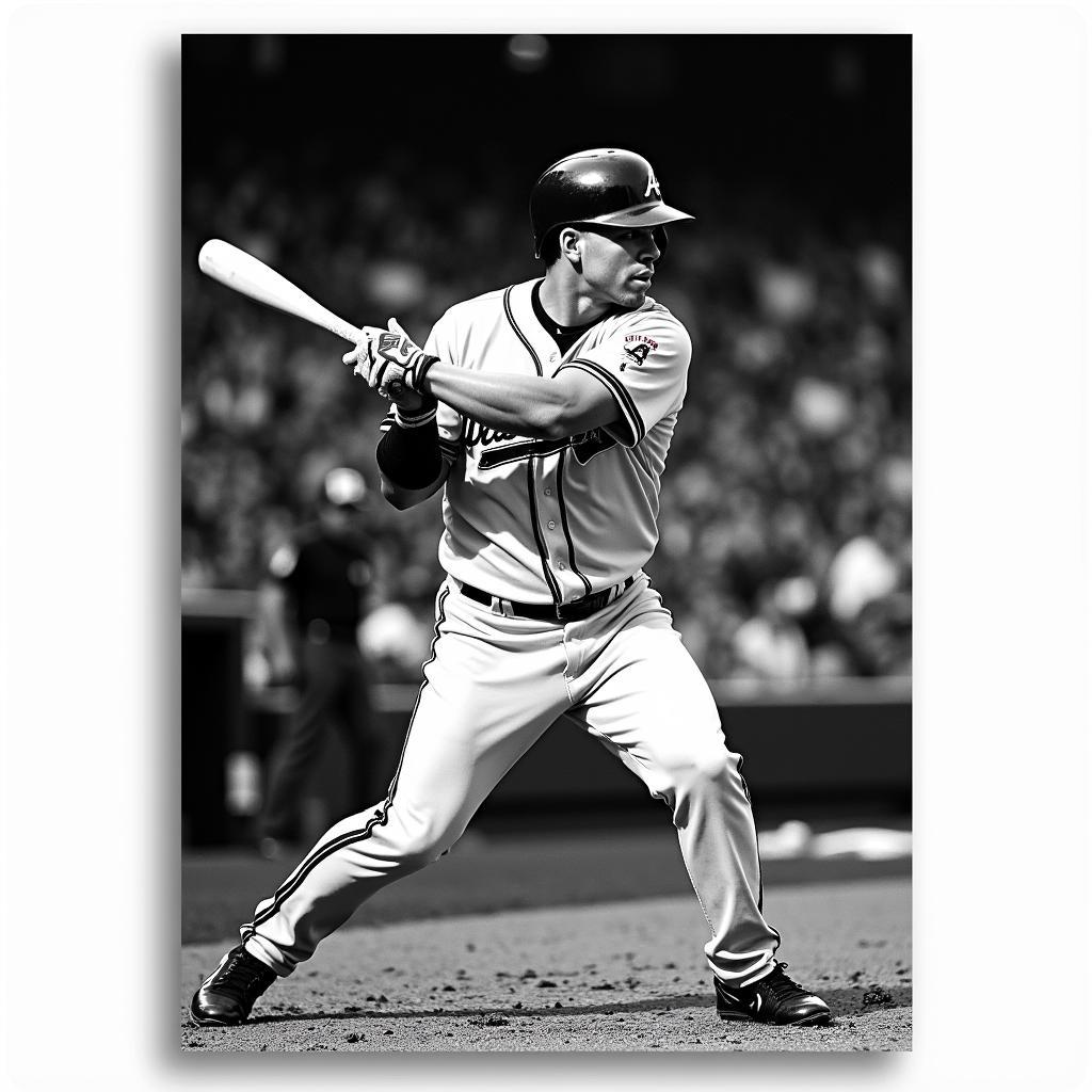 Atlanta Braves Photography Wall Art: Chipper Jones Portrait