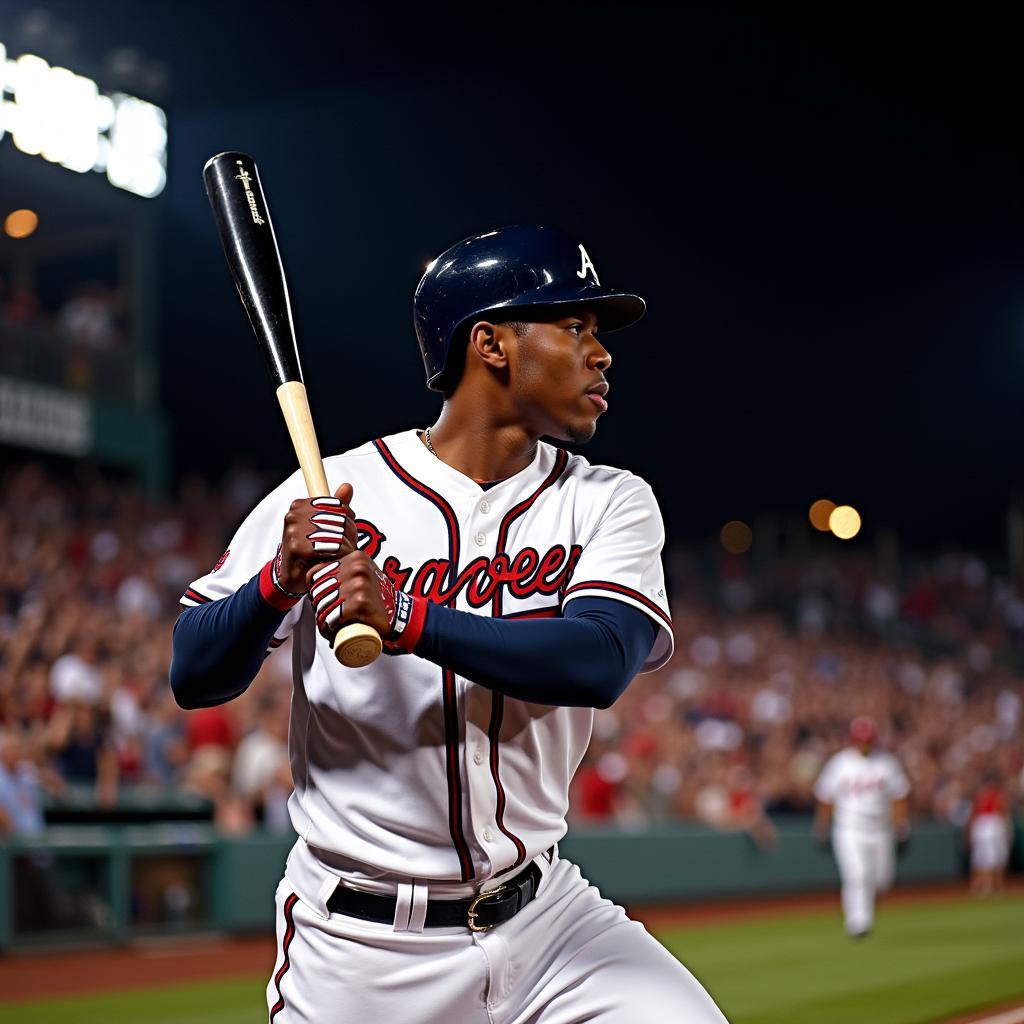 Atlanta Braves Photography Wall Art: Ronald Acuña Jr. in Action