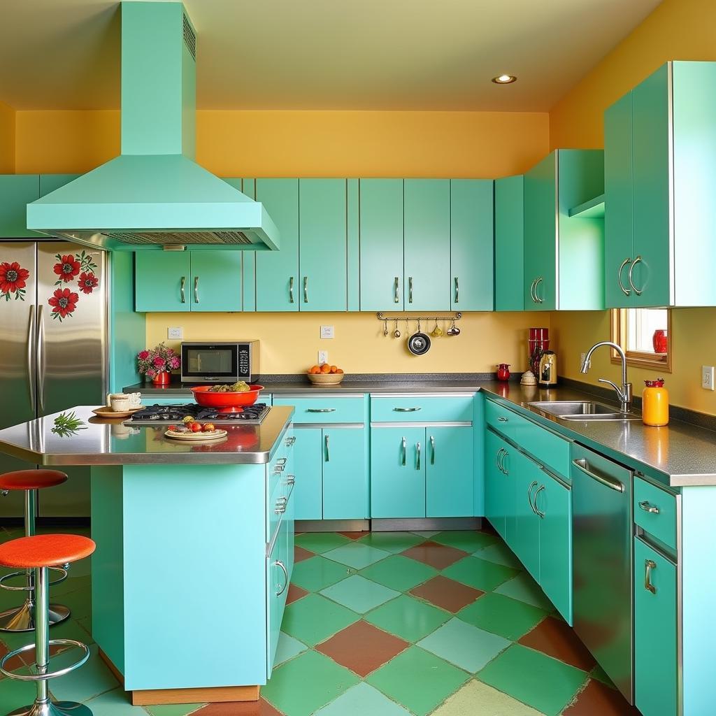 Atomic Mid-Century Modern Kitchen Design