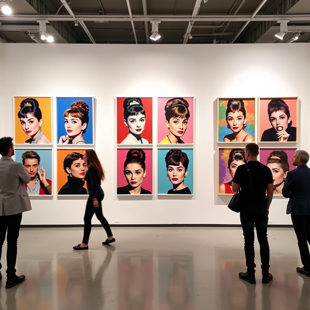 Audrey Hepburn Pop Art Gallery Exhibition