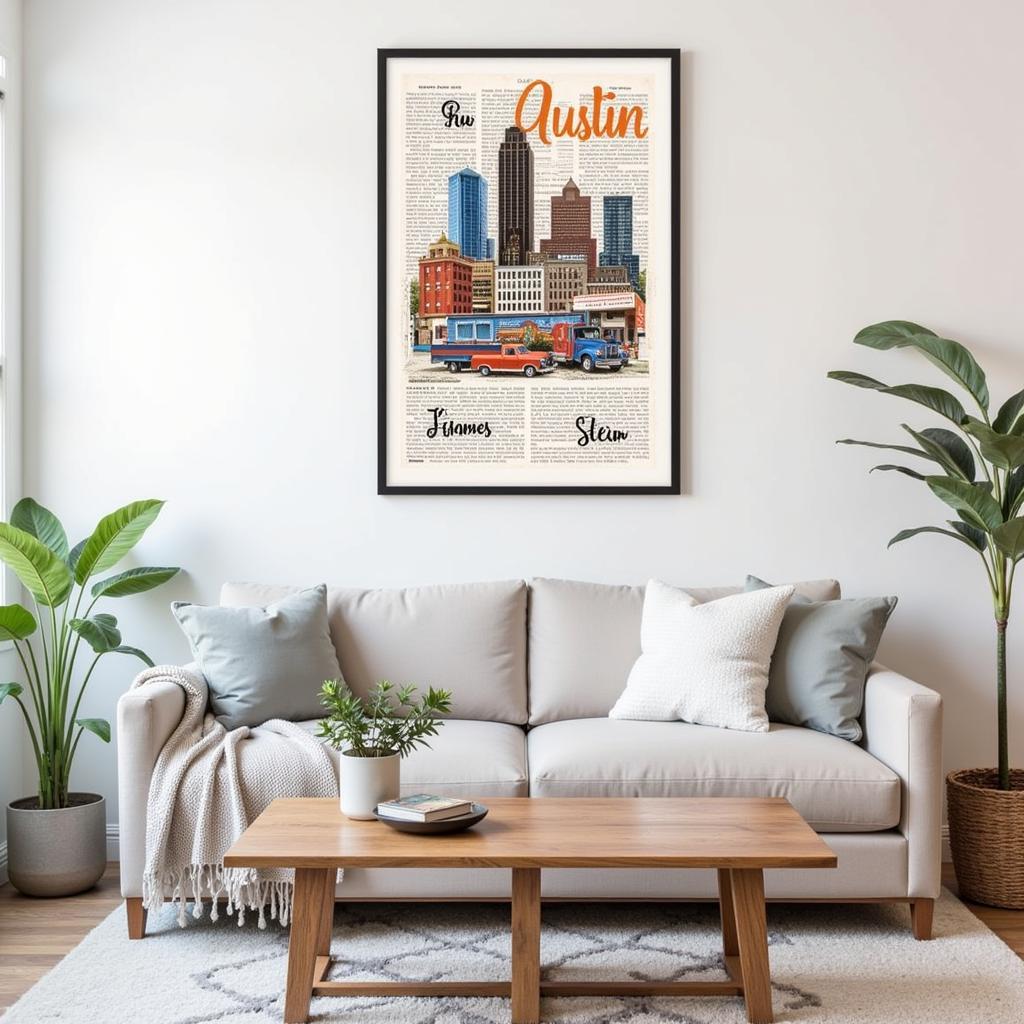 Austin Art Print in Home Decor