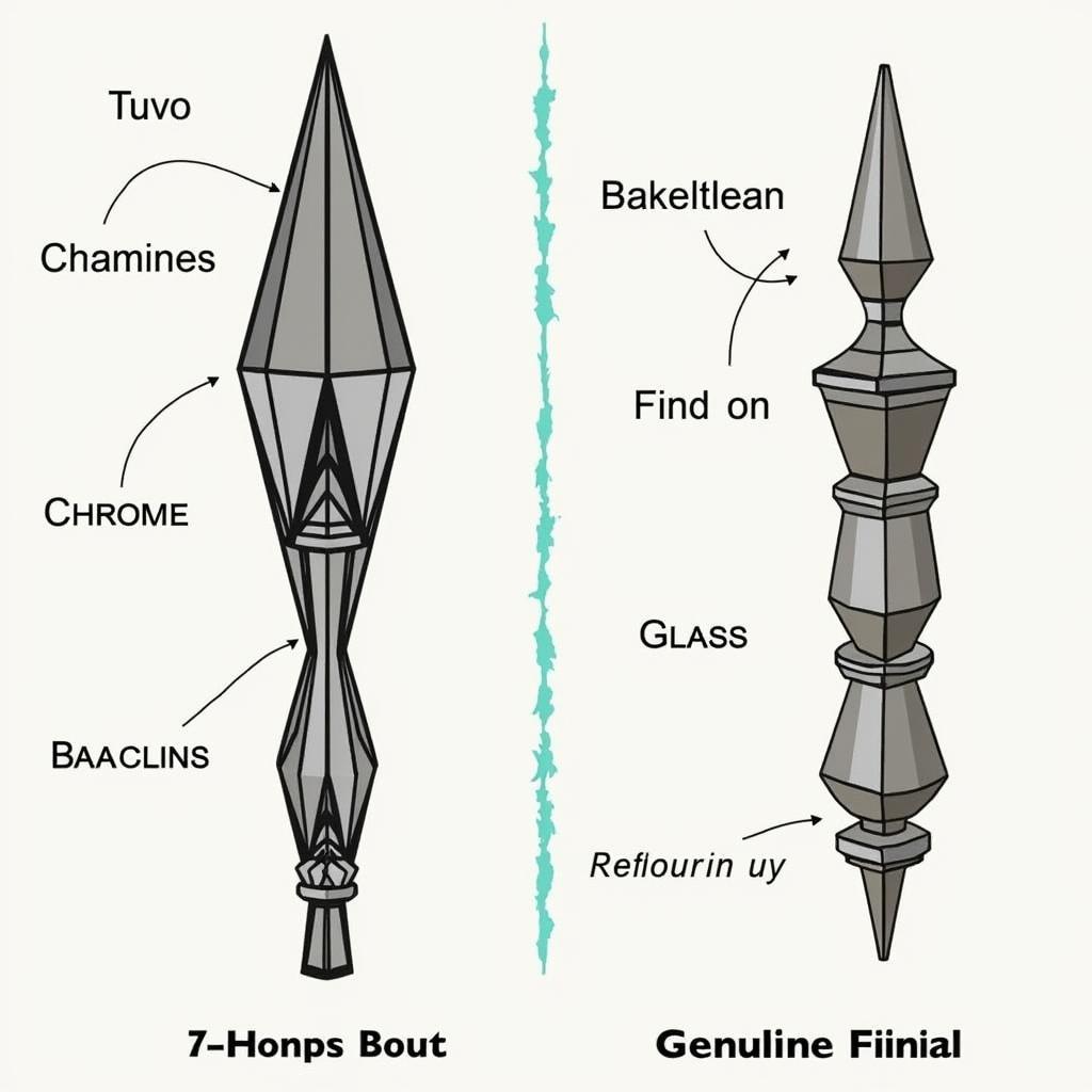 Identifying Authentic Art Deco Finials: Key features and materials