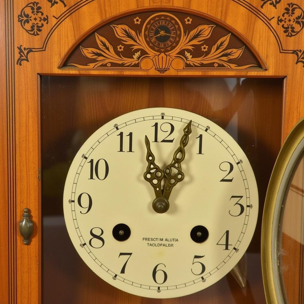 Authentic Art Deco Grandmother Clock Features