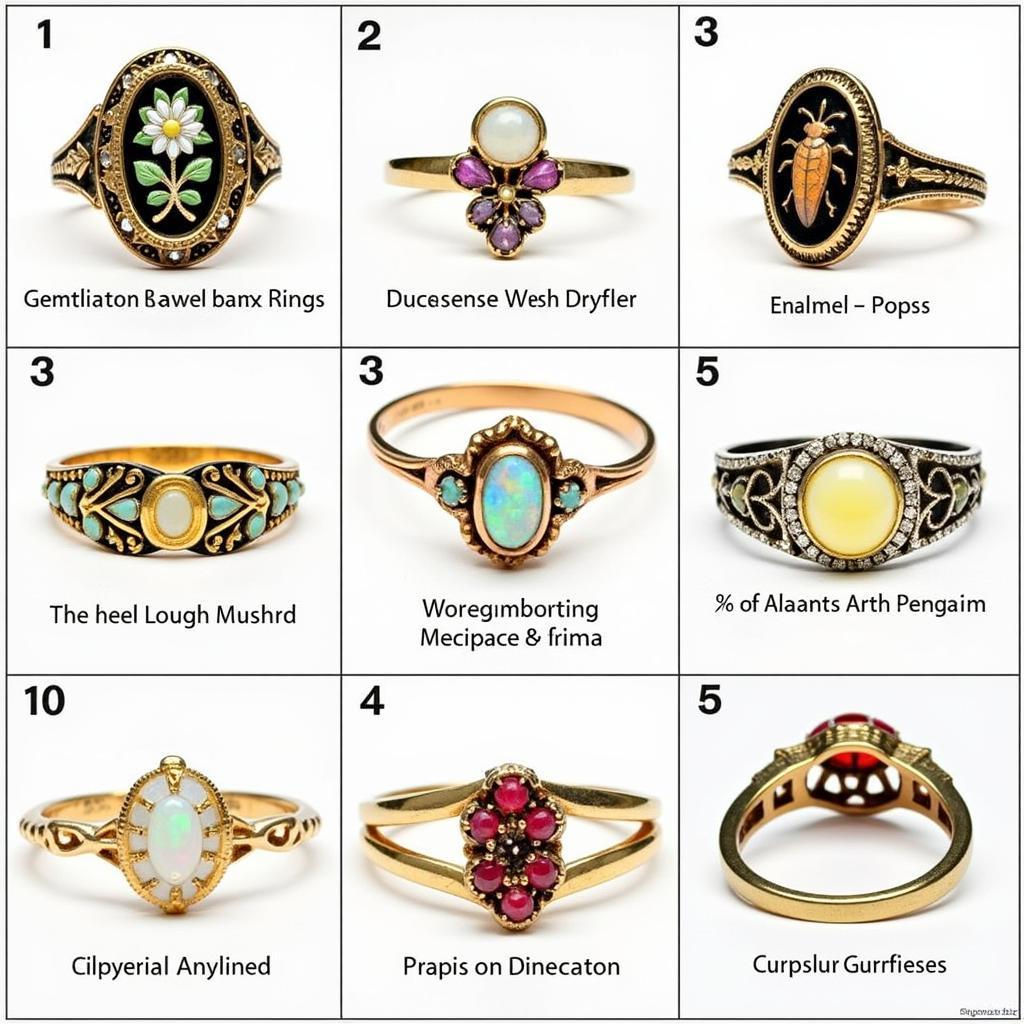 Authentic Art Nouveau Ring Identification Guide