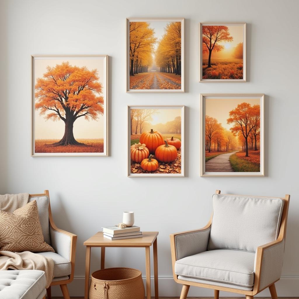 Autumn Themed Gallery Wall