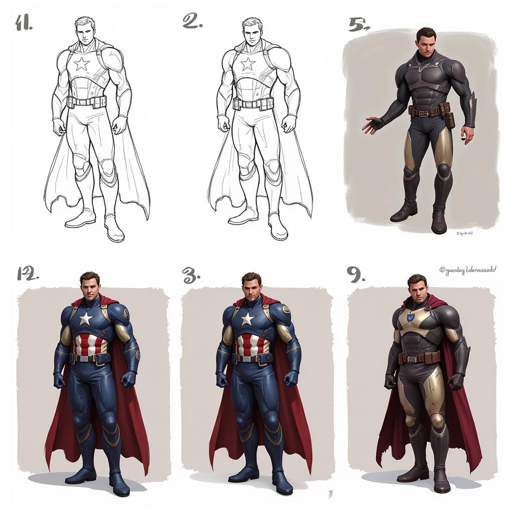 The Digital Painting Process of Creating Avengers Art