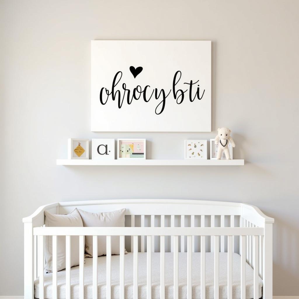 Baby Name Art Display Ideas for the Nursery