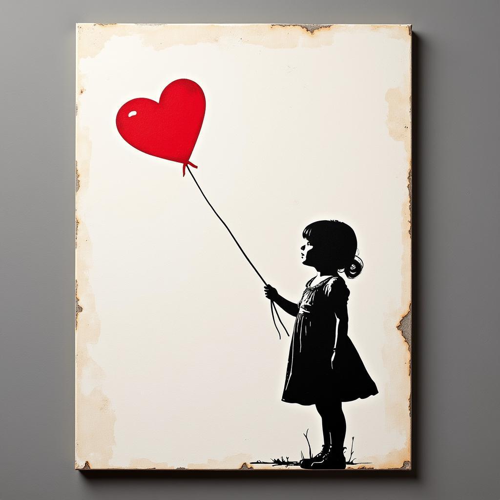 Banksy Girl with Balloon Canvas Art