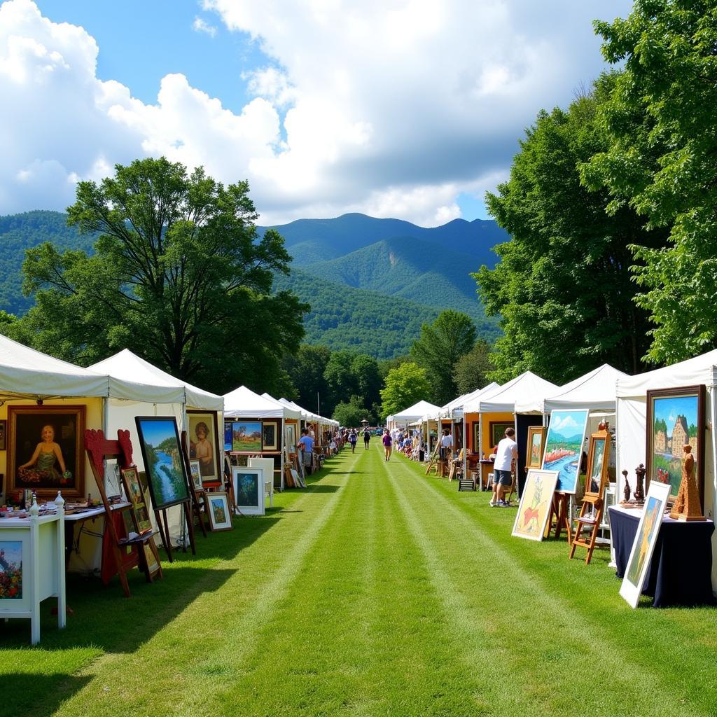 Banner Elk Art on the Greene Outdoor Exhibition