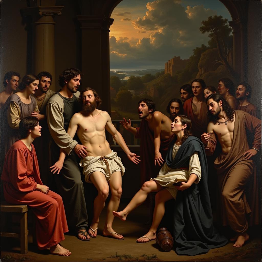 Baroque Painting Depicting a Religious Scene in Gardner's Art