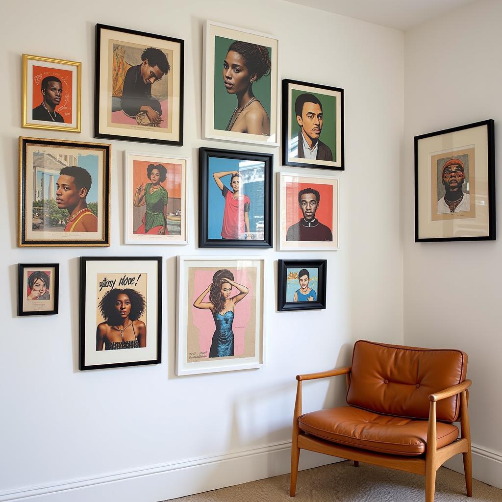 Basquiat-Inspired Print Gallery Wall