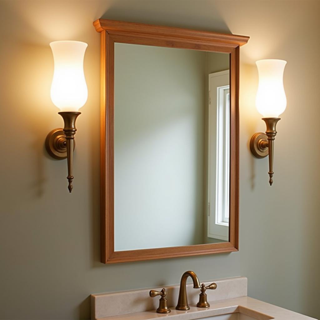 Art Glass Sconce Lighting in Bathrooms