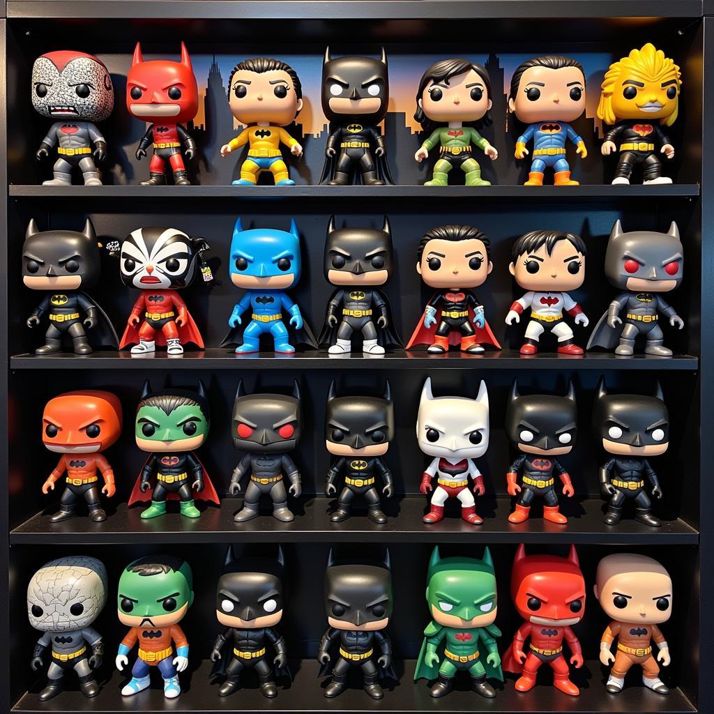 Batman Art Series Funko Pop Collection Display