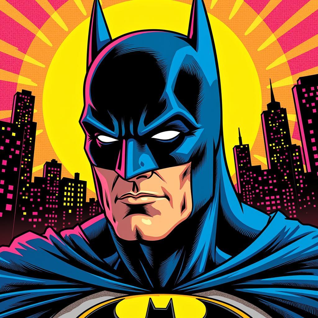 Batman Pop Art: Exploding with Bright Colors