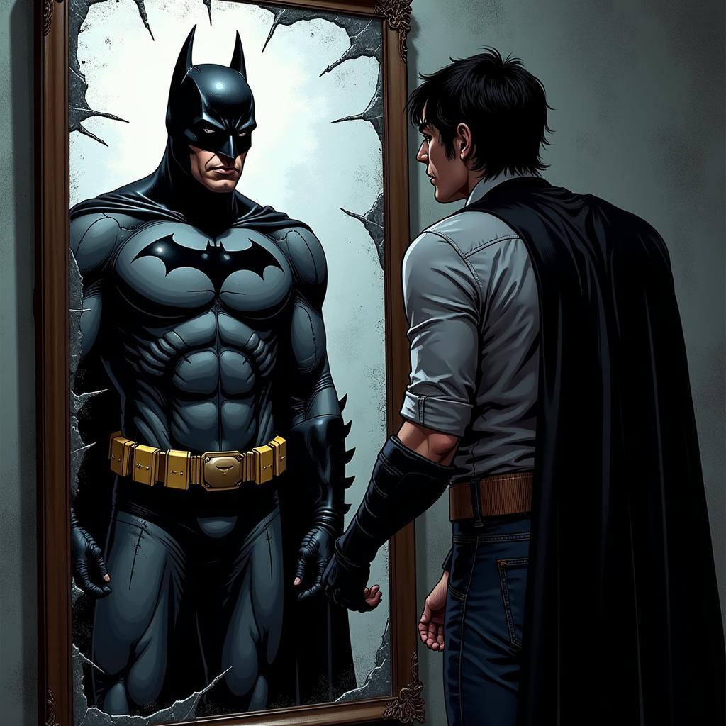 Batman's Psychological Duality in Art