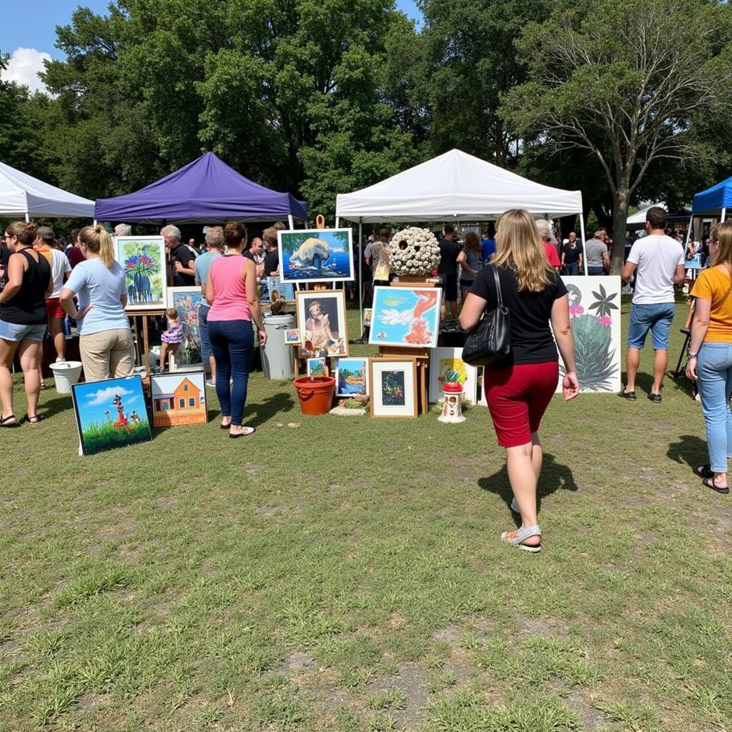 Bayou Arts Festival Houma Art Display