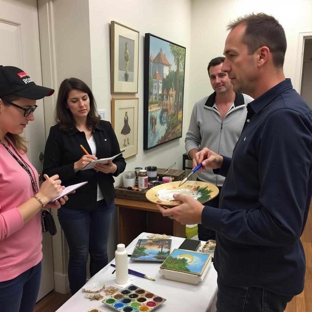 Artist Demonstration at Bayshore Arts Festival