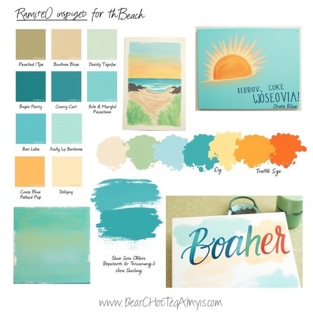 Beach Scene Color Palette