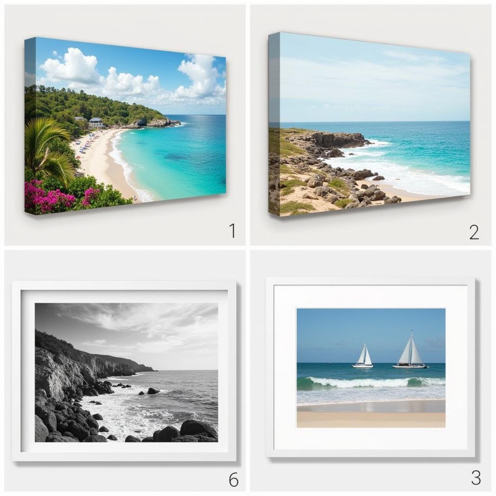 Different Styles of Beach Scene Wall Art