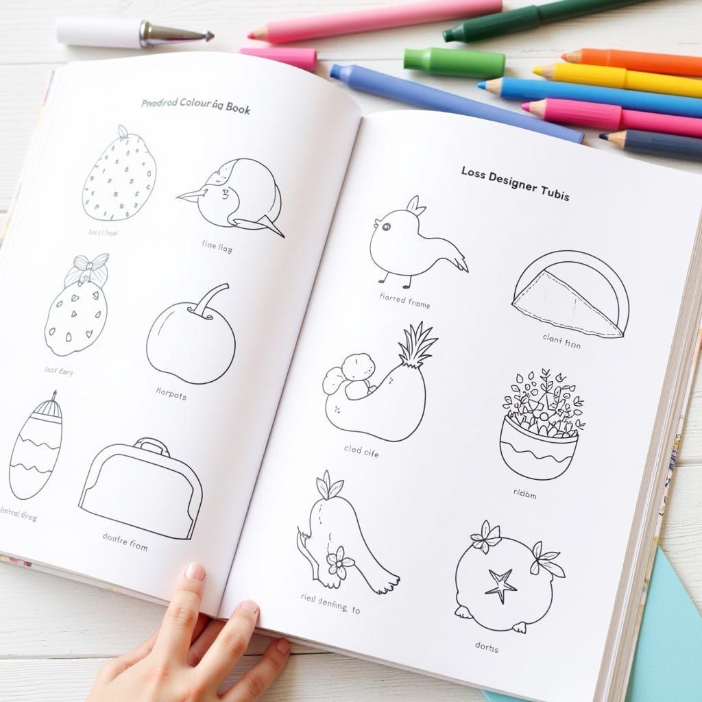 Beginner-Friendly Coloring Book with Simple Designs