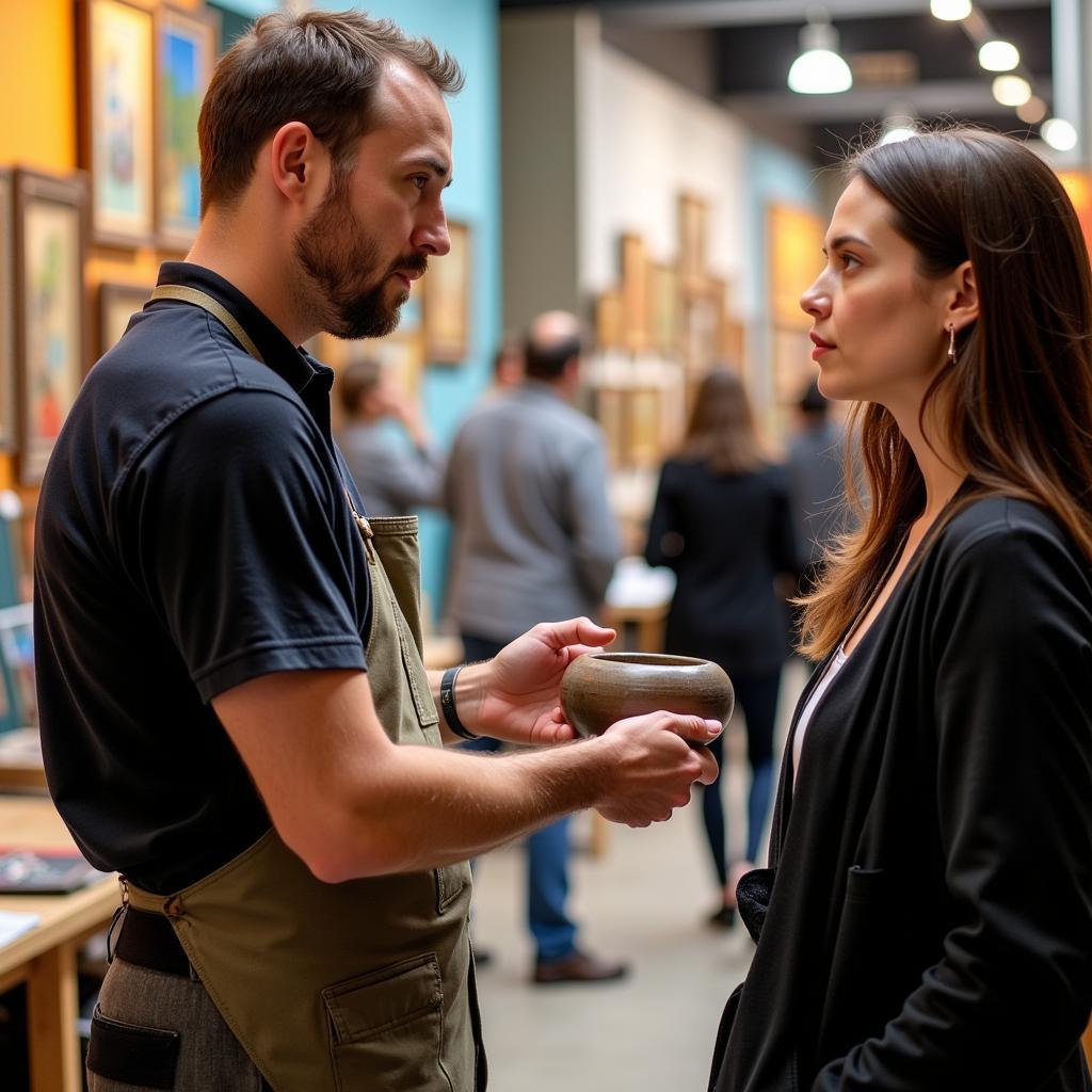 Artist Interaction at Bemidji Art in the Park