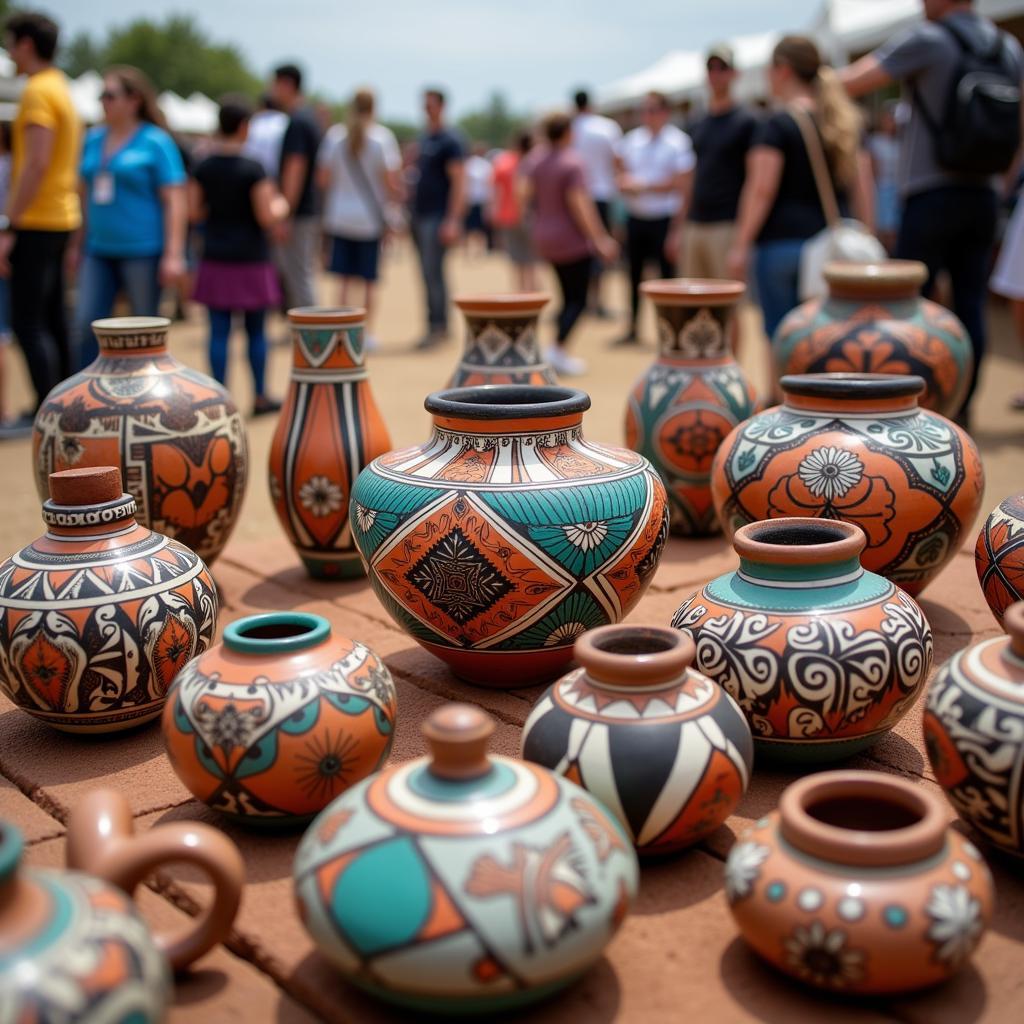 Native American Pottery at the Bernalillo Indian Arts Festival