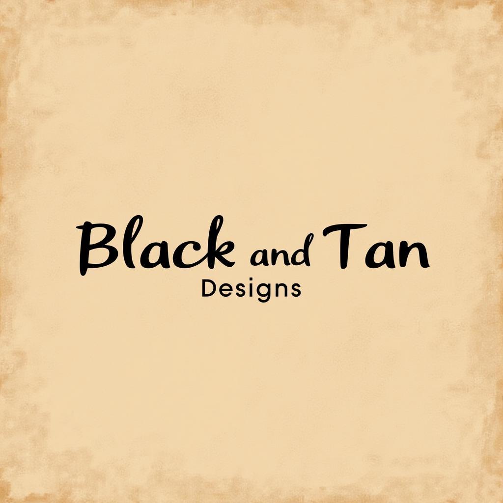 Black and Tan Logo Design