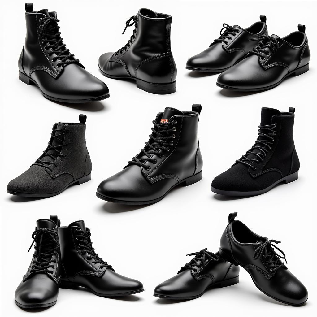 Black Martial Arts Shoes in Different Styles