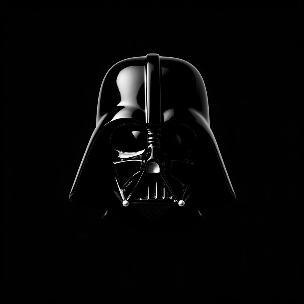 Darth Vader in Black and White