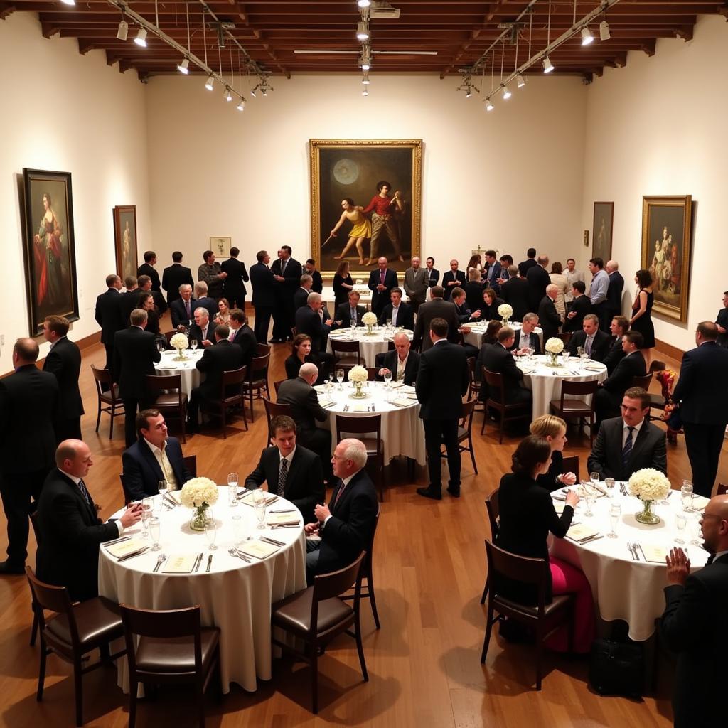 Blanton Museum Wedding Reception in the Gallery