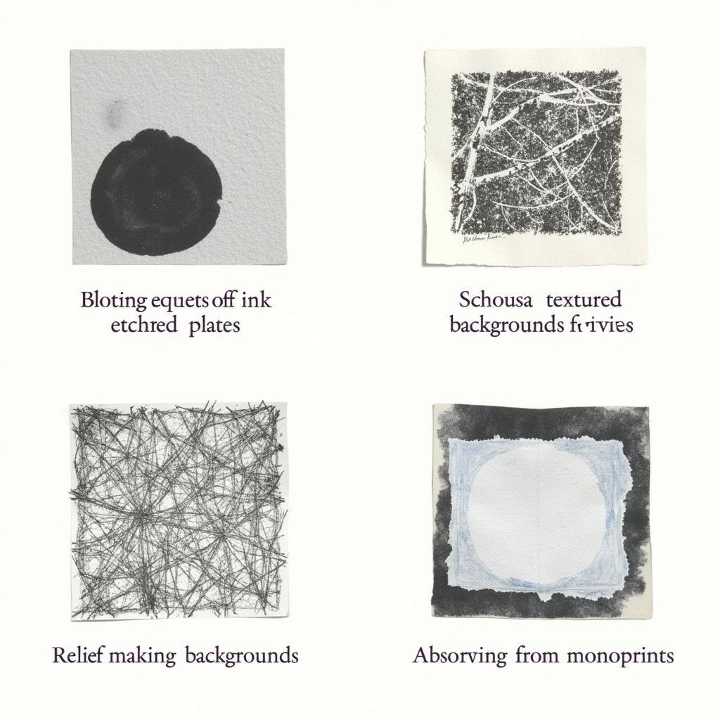 Blotting Paper Printmaking Applications