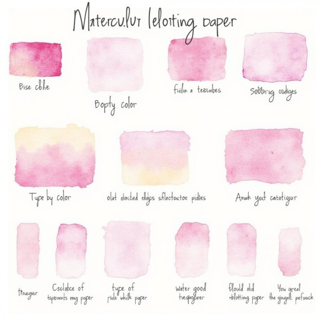 Blotting Paper Watercolor Techniques