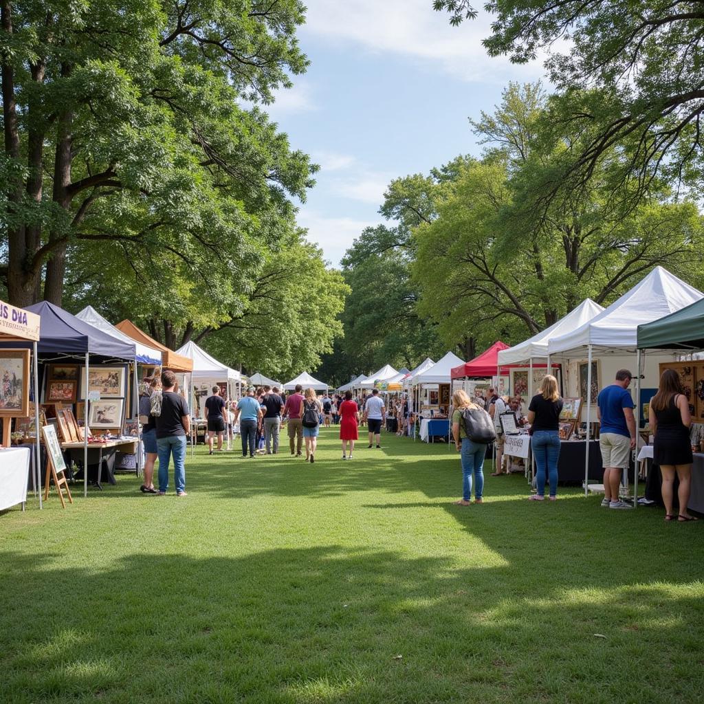 Boise Art in the Park Vendors Showcasing Their Art