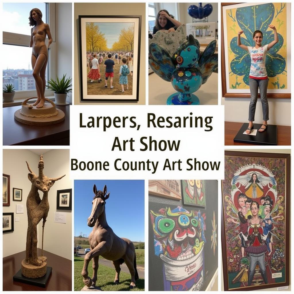 Boone County Art Show Variety of Art