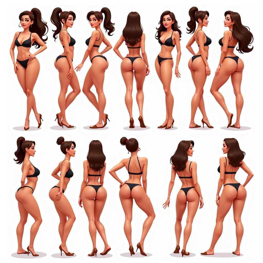 Booty Babe Digital Art Styles