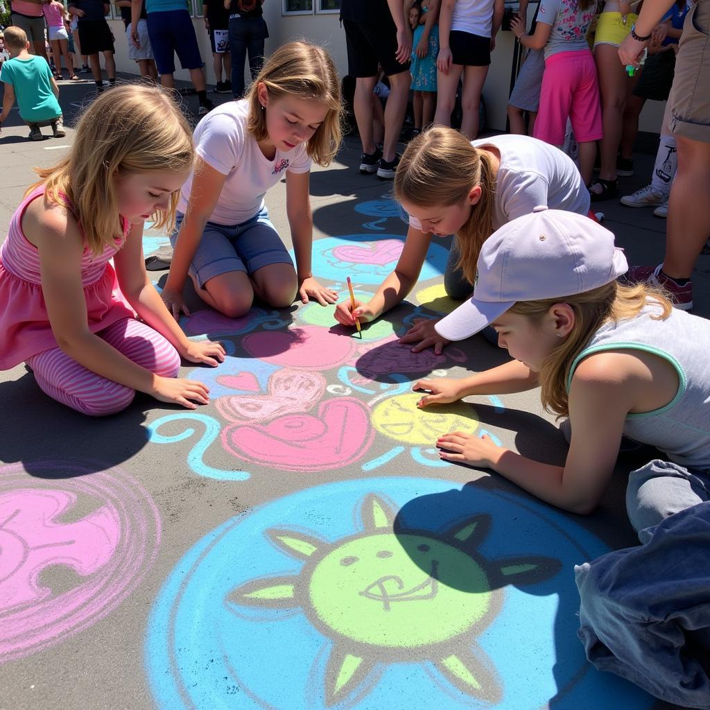 Bountiful Chalk Art Festival Community Engagement